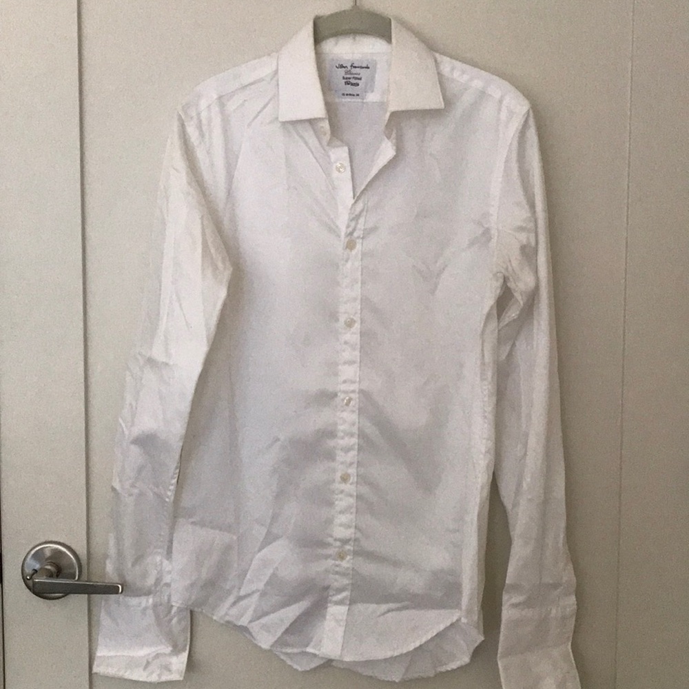 T.M.Lewin Button Down White Dress Shirt